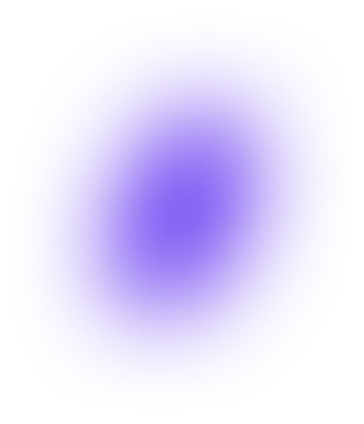 A glowing, blurry, circular shape with a blue center and a halo of purple, pink, and blue hues on a transparent background.