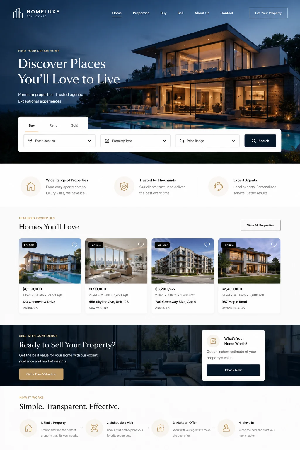 Modern real estate